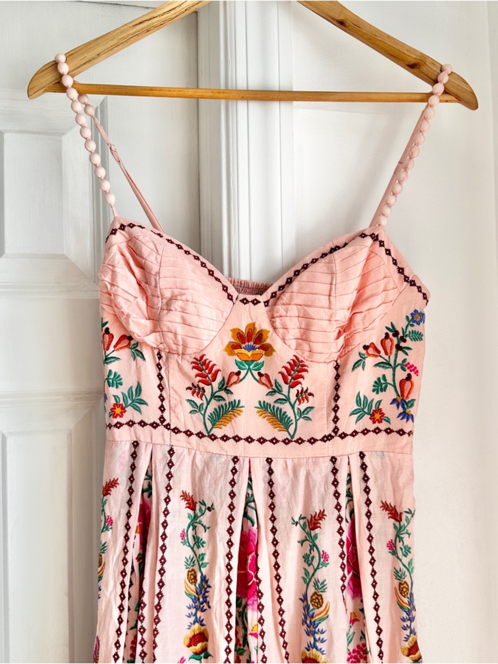 Farm Rio Delicate Forest Pink Maxi Dress - Picture 10 of 16